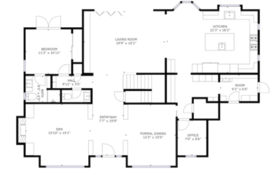 2 Bedroom + 1 Bathroom + Den – Royal Columbian Residences